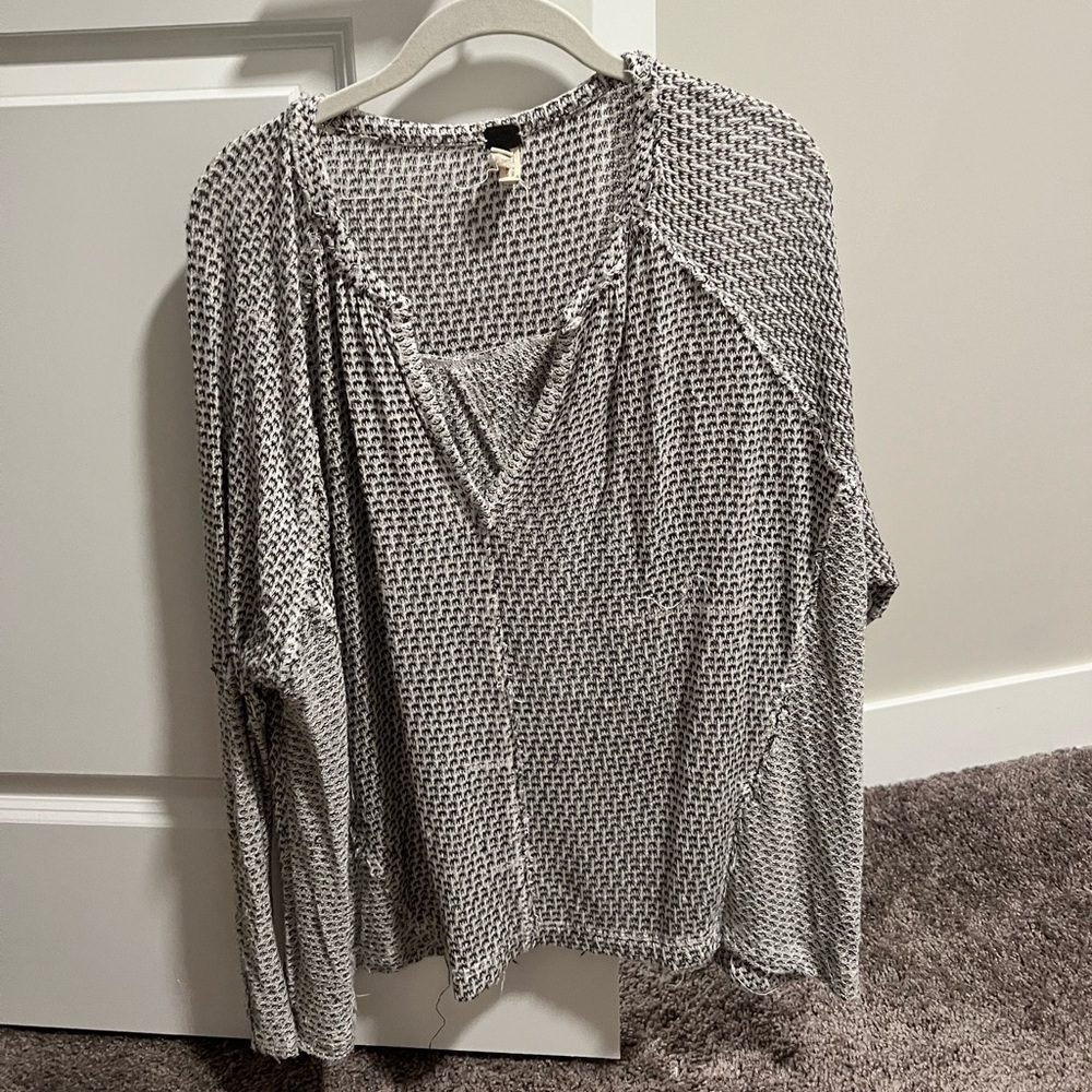 Free people open back sweater